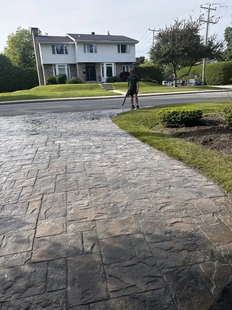 Restored residential pavers