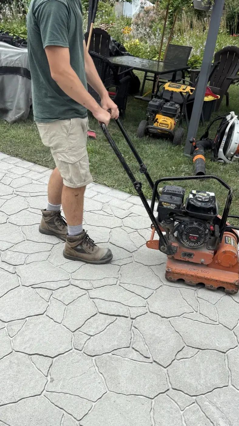 Compactor — paver restoration